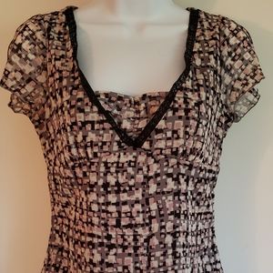 AXCESS by LIZ CLAIBORNE SILKY SHEER TOP